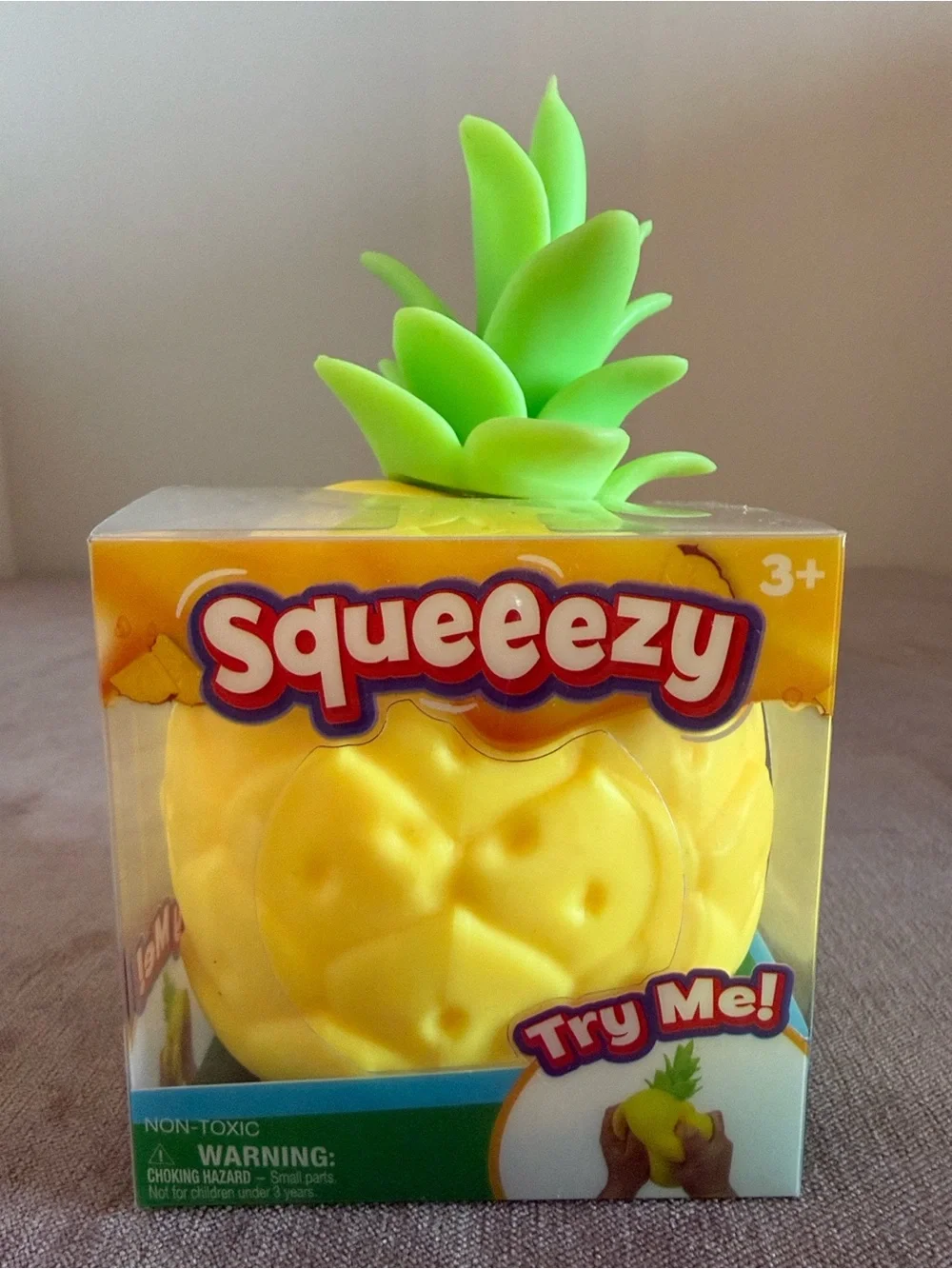 Sunny Days Squeezy Hot Dog & Pineapple Fidget Toys | New